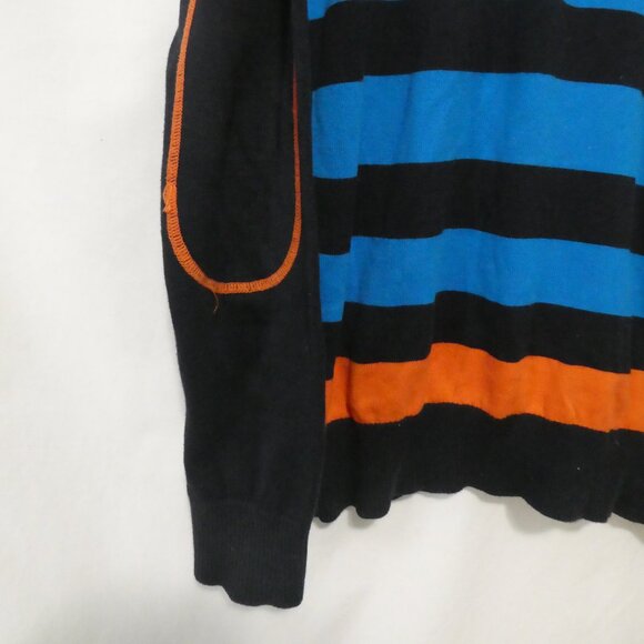 JACK AND JONES | large | Striped Crewneck Sweater With Elbow Patches | NWOT - Picture 7 of 15